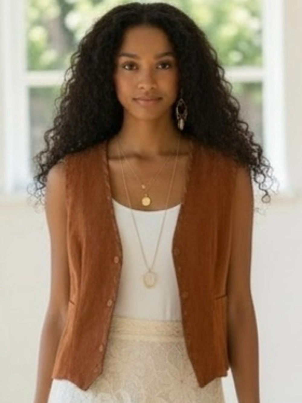 Vintage Clifford & Wills Suede Leather Vest – whimsical Boho Western Vibe Vest